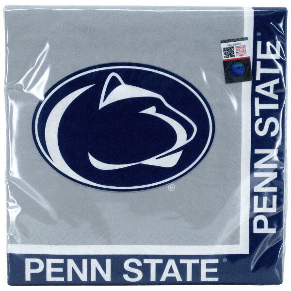 paper napkins, Penn State on 2 edges, Athletic Logo in center